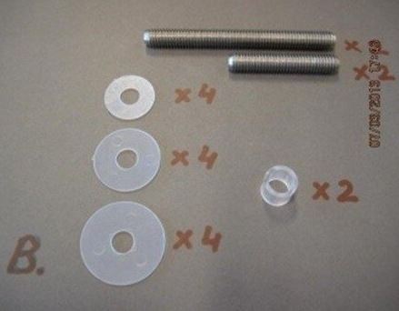 Intersteel set deurgrepen T-vorm 1000x80x30 HoH 800 mm rvs - Afbeelding 3