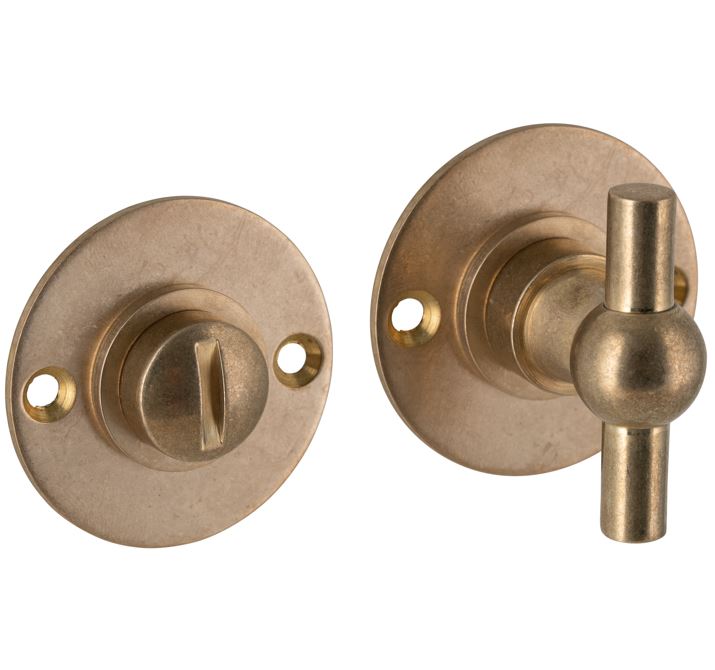 WC-Sluiting 5-8 mm Chemin de Fer 50mm messing antiek