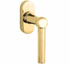 Draaikiepgarnituur Chemin de Fer/Elegant messing ongelakt