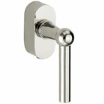 SKG2 Draaikiepgarnituur afsluitbaar Chemin de fer/Elegant glans nikkel