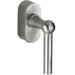 SKG2 Draaikiepgarnituur afsluitbaar Chemin de fer/Elegant mat nikkel ongelakt