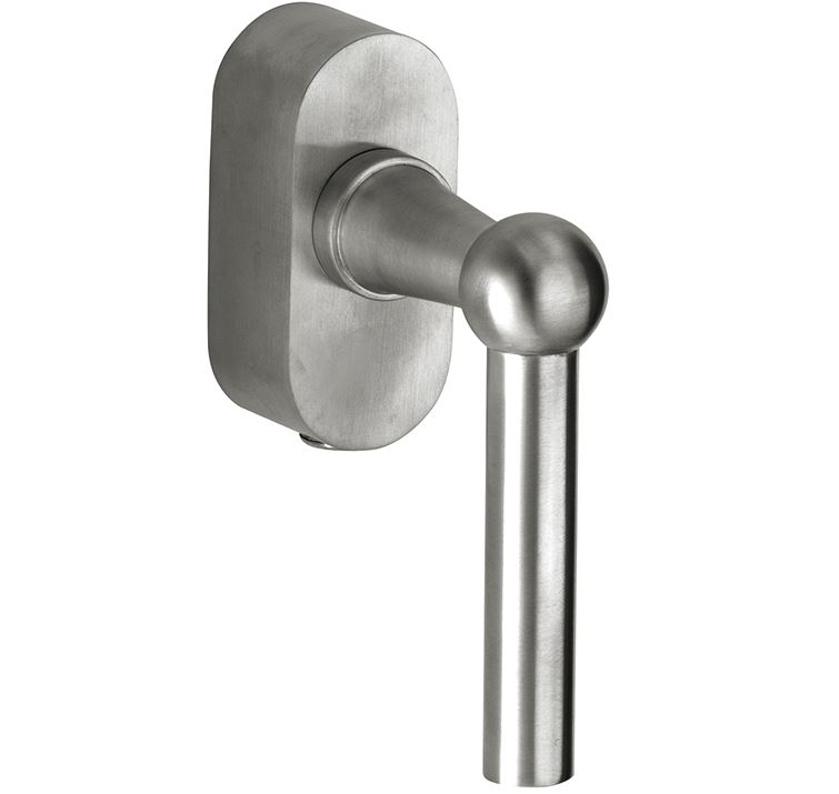 SKG2 Draaikiepgarnituur afsluitbaar Chemin de fer/Elegant mat nikkel ongelakt