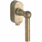 SKG2 Draaikiepgarnituur afsluitbaar Chemin de fer/Elegant messing antiek