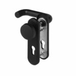 Nemef binnendeurbeslag PC72 knop-kruk brandwerend 2919/02 zwart