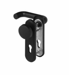 Nemef binnendeurbeslag PC72 knop-kruk brandwerend 2919/02 zwart