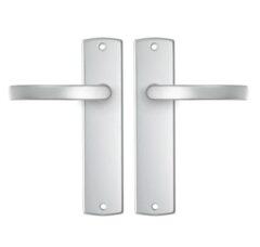 AXA curve schild blind met deurkruk blok aluminium F1