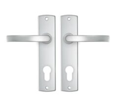 AXA curve schild PC72 met deurkruk blok aluminium F1