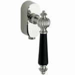 SKG2 Draaikiepgarnituur afsluitbaar Nouveau/Elegant glans nikkel