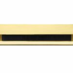 Tochtklep Art-Nouveau messing gelakt