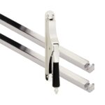 Pomp-espagnolet Antique ebben Glans Nikkel Inclusief 2 Stangen