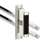 Kruk-espagnolet Dual Glans Nikkel Inclusief 2 Stangen