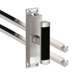 Kruk-espagnolet Dual Mat Nikkel Ongelakt Inclusief 2 Stangen