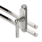 Kruk-espagnolet Chemin de Fer Links Mat Nikkel Ongelakt Inclusief 2 Stangen