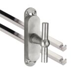 Kruk-espagnolet Chemin de Fer Mat Nikkel Ongelakt Inclusief 2 Stangen