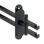 Kruk-espagnolet Chemin de Fer Mat Zwart Inclusief 2 Stangen