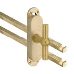 Kruk-espagnolet Chemin de Fer Messing Antiek Inclusief 2 Stangen