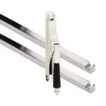 Pomp-espagnolet Nouveau ebben Glans Nikkel Inclusief 2 Stangen