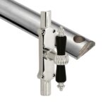 Kruk-espagnolet Nouveau ebben Glans Nikkel Inclusief 1 Stang