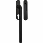 Hef/Schuifdeurbeslag Leona PC69 met schuifdeurkom RVS zwart