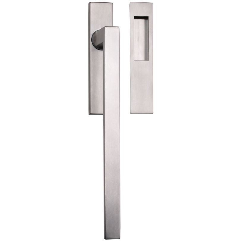 Hef/Schuifdeurbeslag Tavira met schuifdeurkom RVS