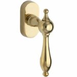 Draaikiepgarnituur Barock/Elegant messing ongelakt