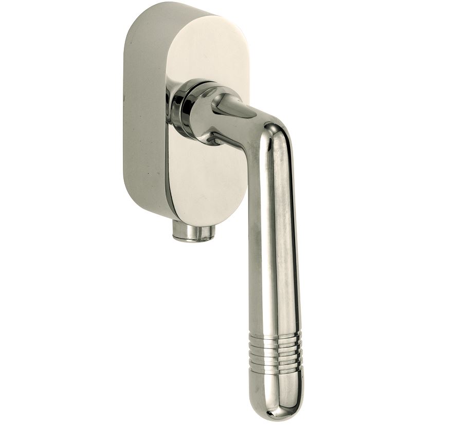 SKG2 Draaikiepgarnituur afsluitbaar Art-Deco/Elegant glans nikkel