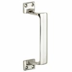 Deurgreep Art-Deco glans nikkel