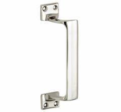 Deurgreep Art-Deco glans nikkel