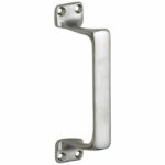 Deurgreep Art-Deco mat nikkel ongelakt