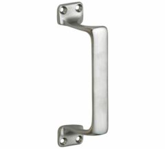 Deurgreep Art-Deco mat nikkel ongelakt