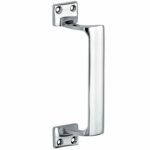 Deurgreep Art-Deco glans chroom