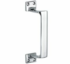 Deurgreep Art-Deco glans chroom