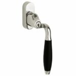 SKG2 Draaikiepgarnituur afsluitbaar Bonton ebben/Smal Rechts glans nikkel