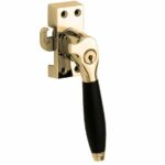 SKG Raamsluiting Met Sluitplaat Rechts Bonton ebben messing ongelakt