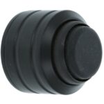 Deurstop wandmontage met veer zwart