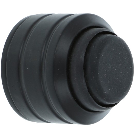 Deurstop wandmontage met veer zwart