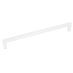 Greep Recht Zamac 192 mm mat wit