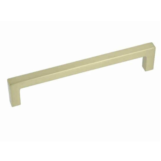 Greep Recht Zamac 160 mm Mat Messing
