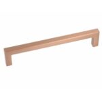 Greep Recht Zamac 160 mm Rood Koper