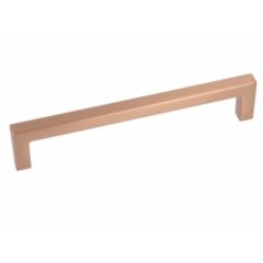 Greep Recht Zamac 160 mm Rood Koper