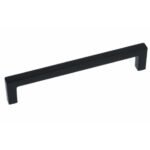 Greep Recht Zamac 160 mm zwart