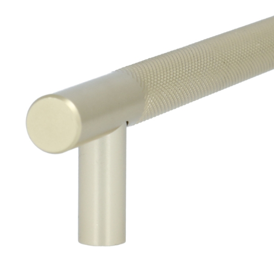 Meubelgreep geribbeld 128 mm aluminium goud