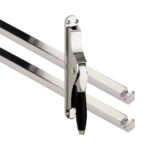 Pomp-espagnolet Bonton ebben Glans Nikkel Inclusief 2 Stangen