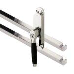 Kruk-espagnolet Afsluitbaar Bonton ebben Links Glans Nikkel Inclusief 2 Stangen