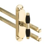 Kruk-espagnolet Bonton ebben Messing Ongelakt Inclusief 2 Stangen