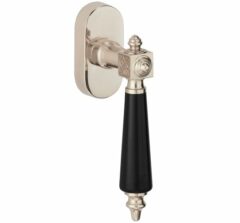Draaikiepgarnituur Roman bakeliet/Elegant glans nikkel
