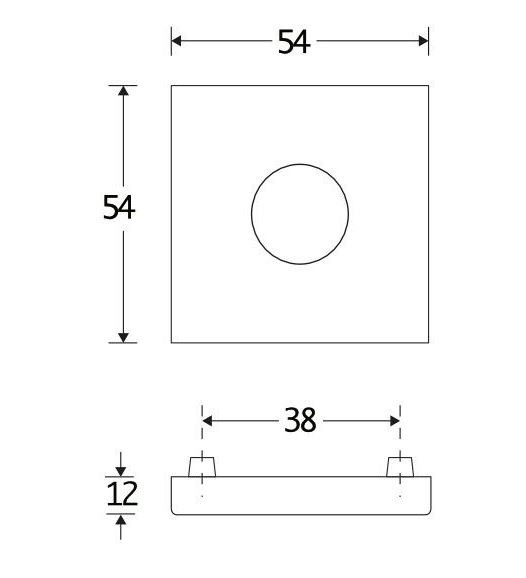 SKG krukrozet buitenzijde Bauhaus mat chroom
