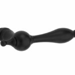 Deurkruk Barock mat zwart