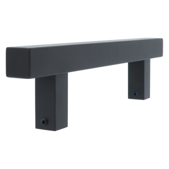 Deurgreep Vierkant HoH 200mm RVS/Zwart