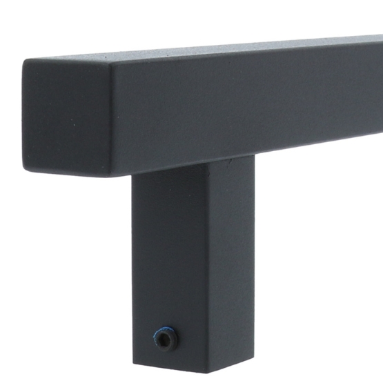 Deurgreep Vierkant HoH 200mm RVS/Zwart